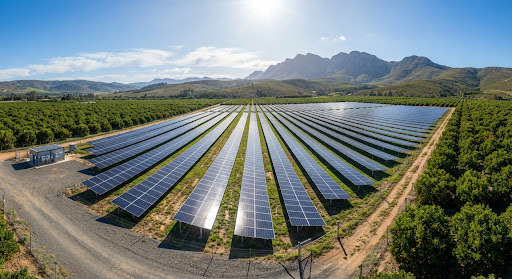 Agricultural ground-mounted solar farm